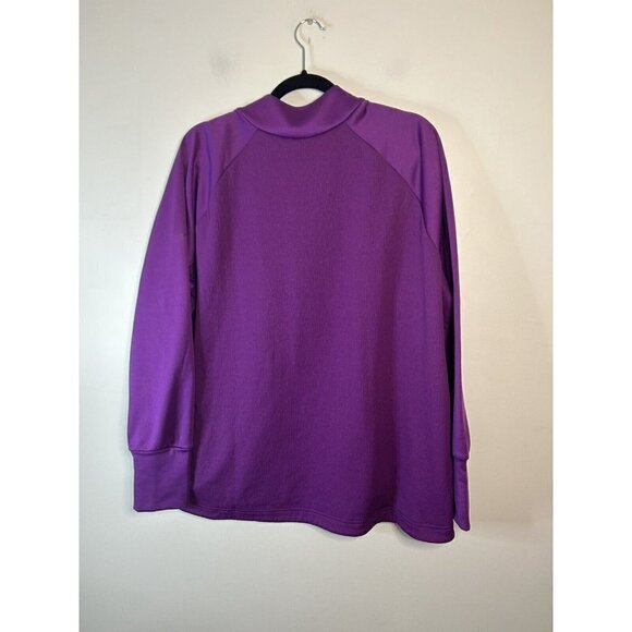 Nike Dri-Fit Jacket Womens Dark Purple 1/4 Zip Polyester Spandex Size 2XL - Picture 4 of 8